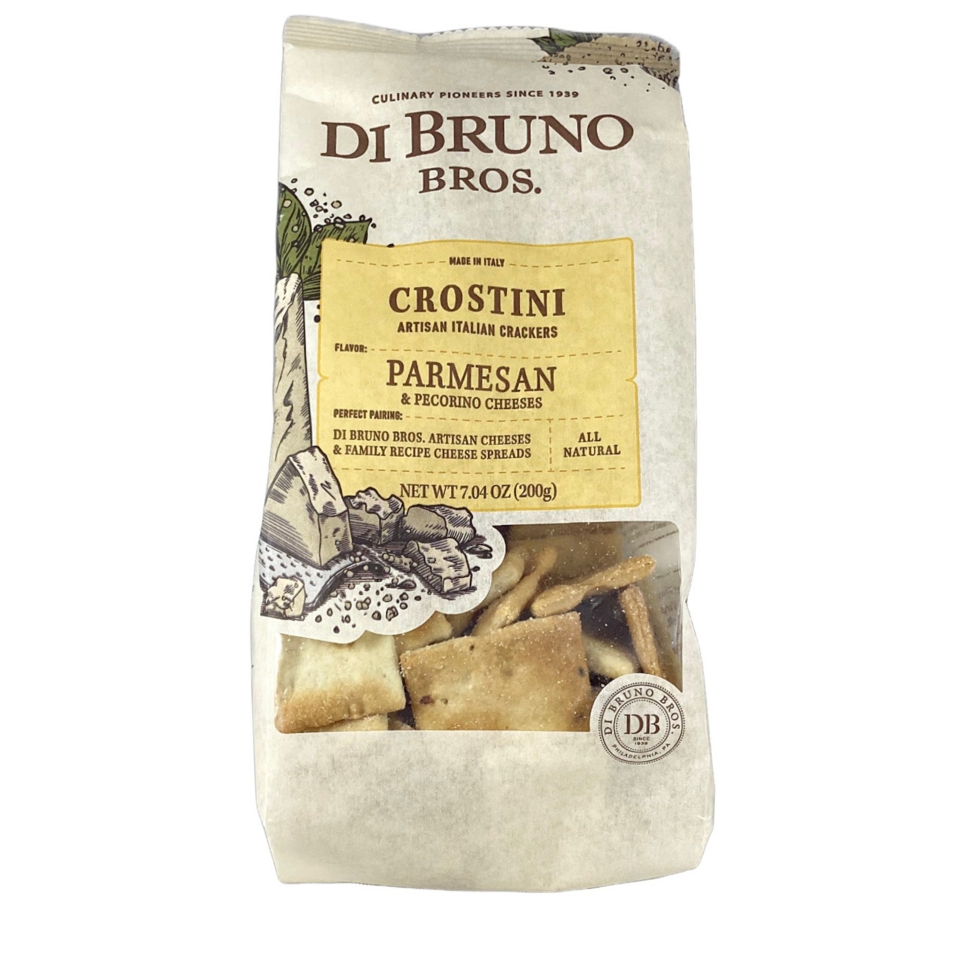 Di Bruno Brothers Parmesan & Pecorino Cheese Crostini | Fromage llc